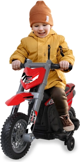 Detská elektrická motorka Power Bike červená 6 V