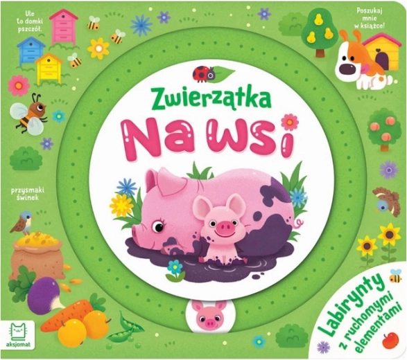 Zvieratká na statku: Bludiská s pohyblivými prvkami – interaktívna knižka pre najmenších
