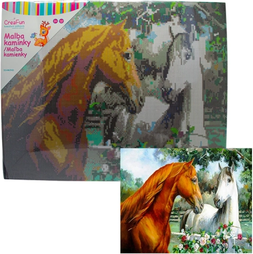 Diamantové maľovanie kone 40 × 50 cm