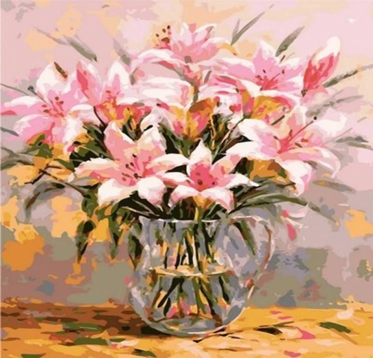 Norimpex Maľovanie podľa čísel Ľalie vo váze 40 × 50 cm