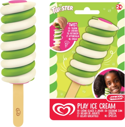 Casdon Algida Twister zelený zmrzlinový nanuk na drievku – hračka