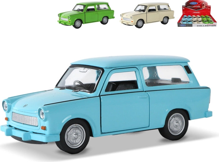 Kovové autíčko Trabant 601 Universal so spätným chodom 12 cm Welly