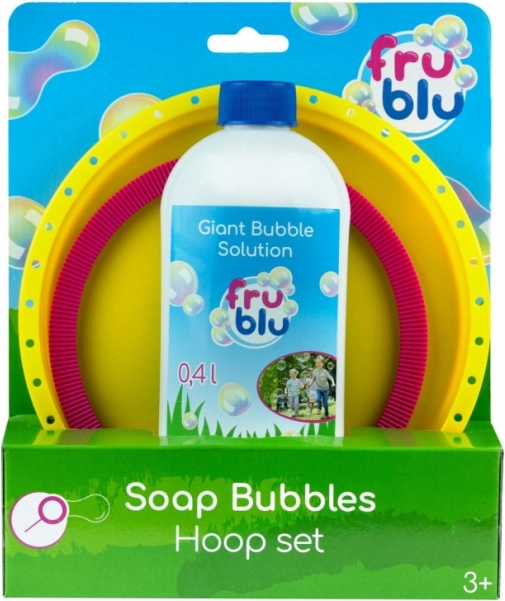 FRU BLU súprava obruče na mydlové bubliny + roztok 0,4 l
