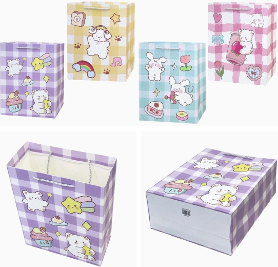 Papierová darčeková taška s kreslenou postavičkou 32 × 26 × 12 cm