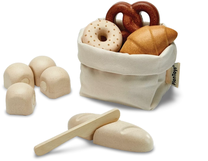 Drevená sada pečiva PlanToys
