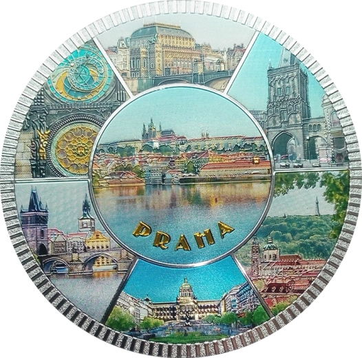 Magnet s motívom Prahy 9 × 9 cm