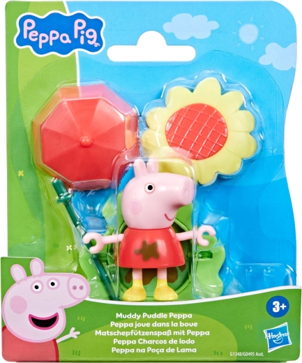 Hasbro Prasiatko Peppa – zábava v mláke a blate, figúrka Peppa s doplnkami