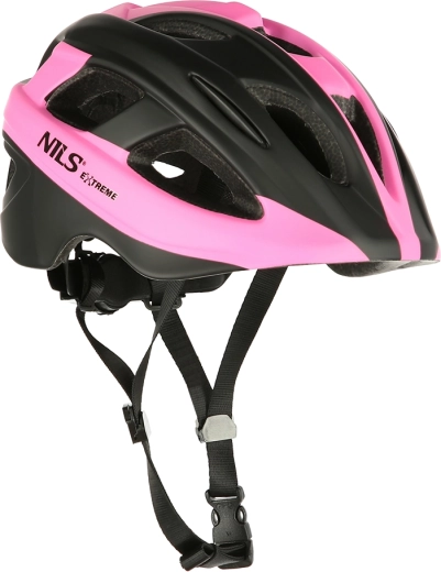 Cyklistická helma NILS Extreme MTV35J ružová – S (48–53 cm)