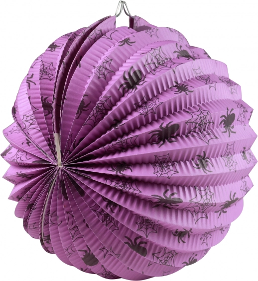 Lampión Halloween s motívom pavúkov 25 cm