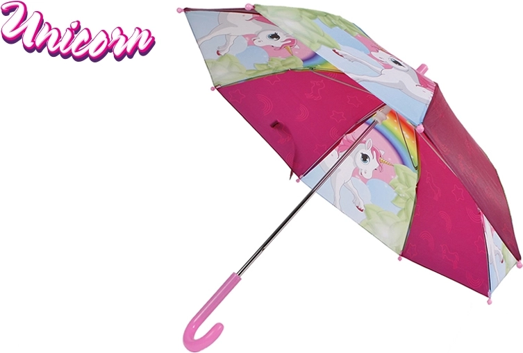 Detský dáždnik s jednorožcom 68 × 60 cm – ružový