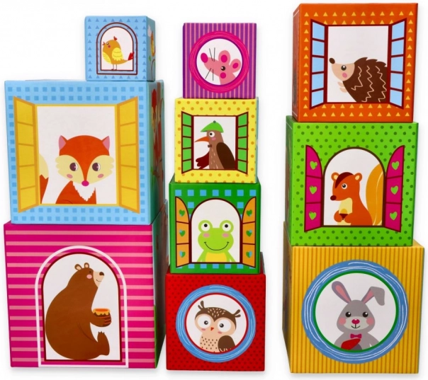 Skladacia veža Lelin Lesné kocky