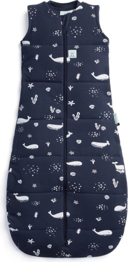 Ergopouch detský spací vak z organickej bavlny Jersey Whale 2,5 TOG (3–12 mesiacov, 6–10 kg)
