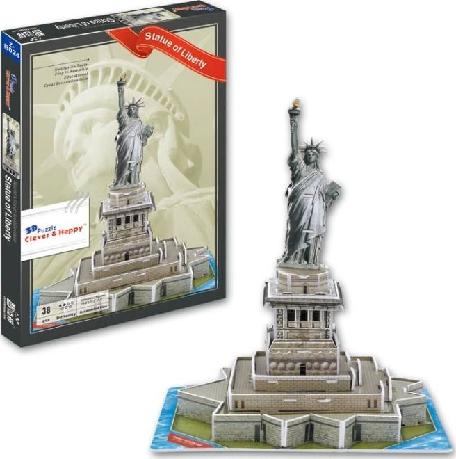3D puzzle Socha Slobody 38 dielikov