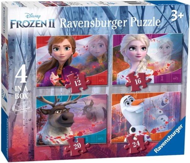 Ravensburger puzzle Ľadové kráľovstvo 2 4 v 1 (12, 16, 20 a 24 dielikov)