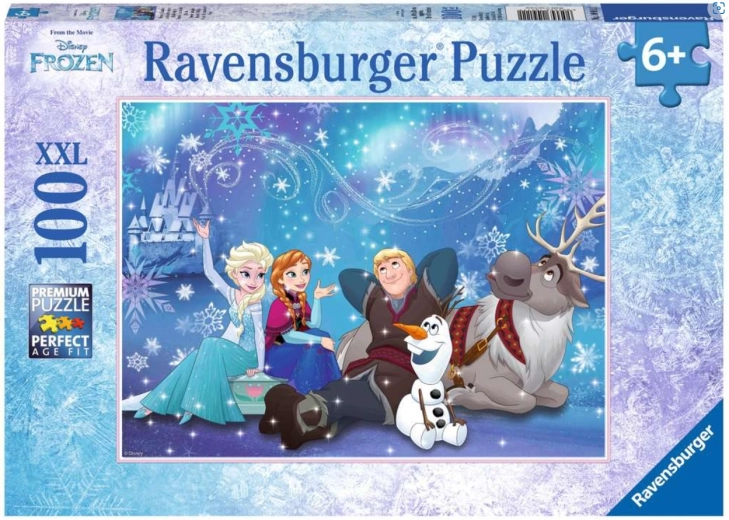 Puzzle Ravensburger Ľadové kráľovstvo - Ľadová mágia 100 dielikov