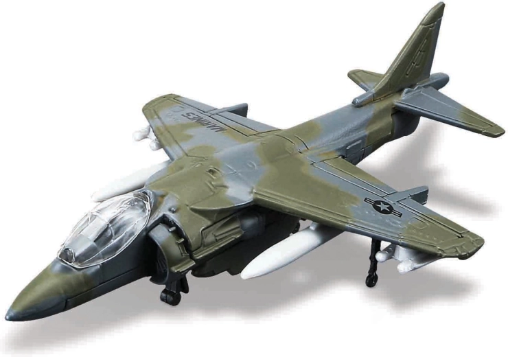 Maisto Fresh Metal Tailwinds AV-8B Harrier II tmavosivé lietadlo