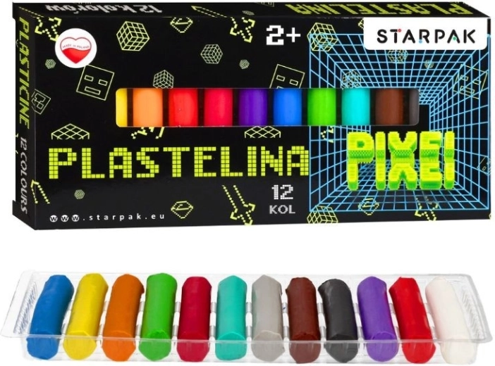 Plastelína Game Pixel – 12 farieb