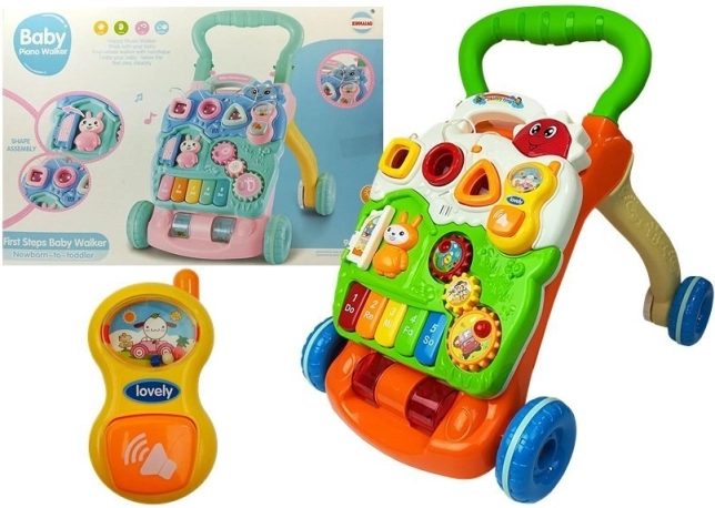 edukačné chodítko pre bábätká s pianínkom