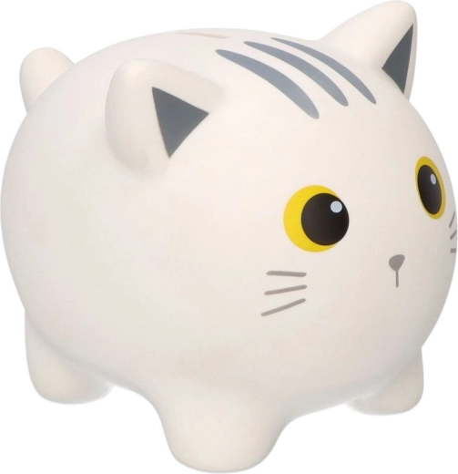 Veľká pokladnička biela mačka