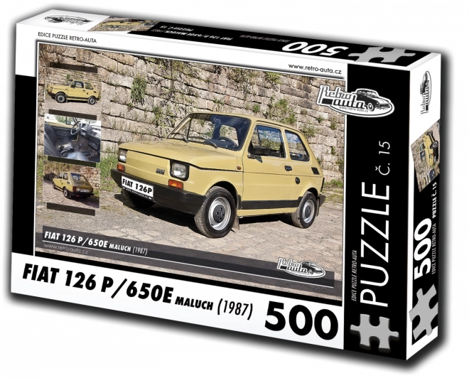 Puzzle Retro-autá Fiat 126p Maluch (1987) – 500 dielikov