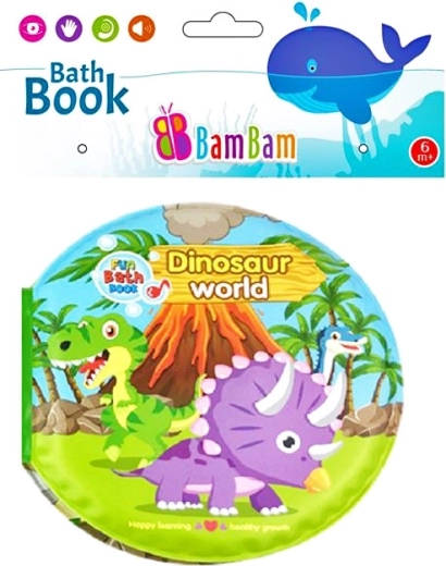 Knižka do kúpeľa dinosaury so zvukom