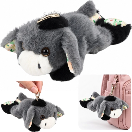 Plyšový senzorický somárik so záťažou a príveskom 17 cm