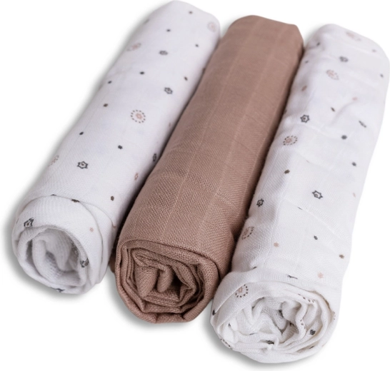 BabyMatex bambusové plienky 70 × 70 cm hviezdičky (3 ks)