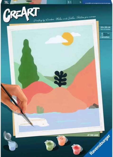 Maľovanie podľa čísel CreArt – minimalistické krajiny 3