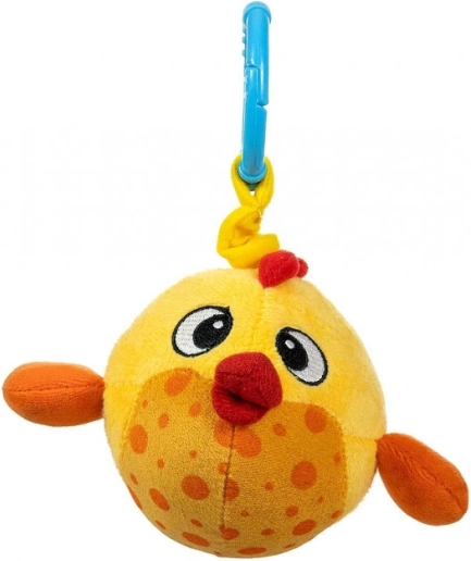 Závesná plyšová rybka Baby Fish žltá