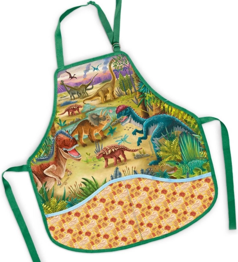 Detská zástera na výtvarnú výchovu dinosauri 50 × 55 cm - 1 kus