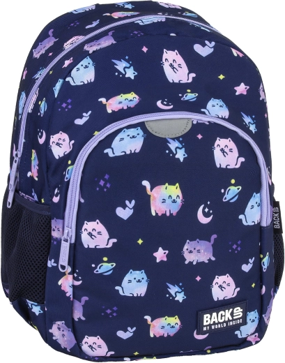 Detský batoh BackUP violet kittens 12 l