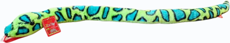 Zelený plyšový had 100 cm