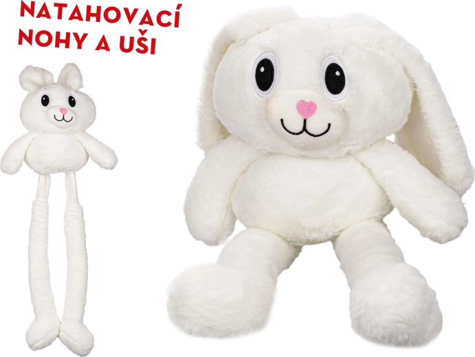 Plyšový králik 80 cm s dlhými ušami a nohami
