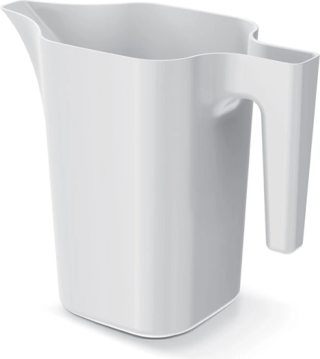 Plastová krhla na polievanie 1,8 l biela