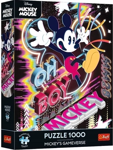 Puzzle Premium Plus Disney Mickey Mouse – Virtuálny svet 1000 dielikov - 1 kus