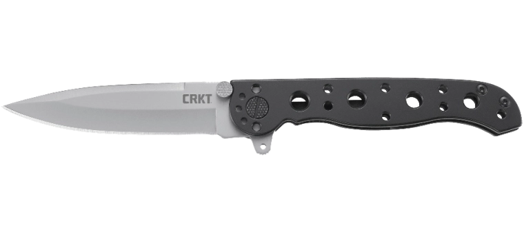 Vreckový nôž CRKT M16 Spear Point, 8 cm, čierny, nehrdzavejúca oceľ
