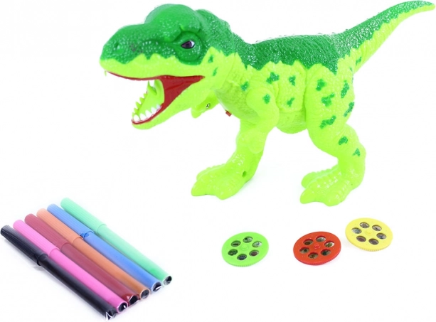 Interaktívny dinosaurus projektor