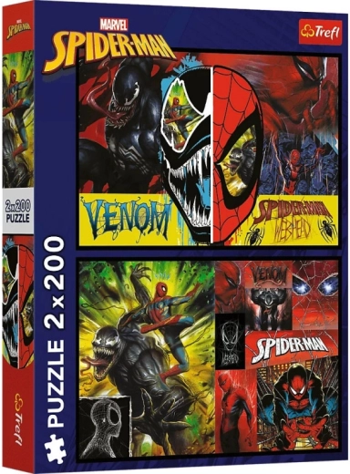 Puzzle 2×200 – deň a noc SPIDER-MAN