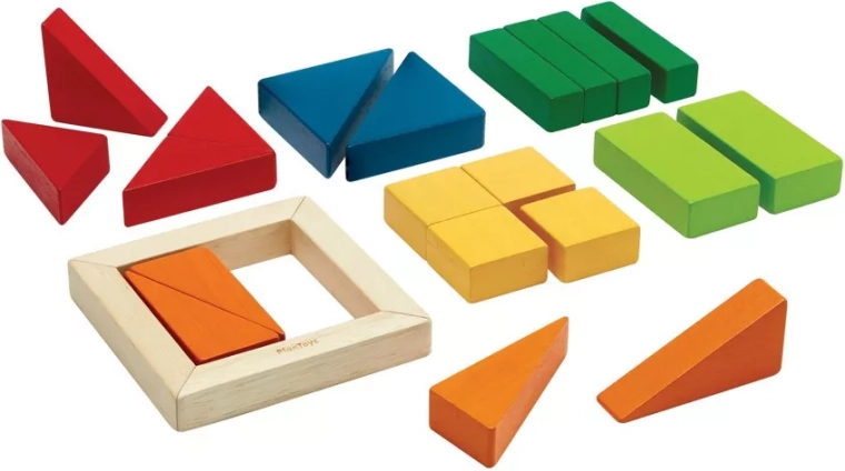 Zlomkové kocky PlanToys