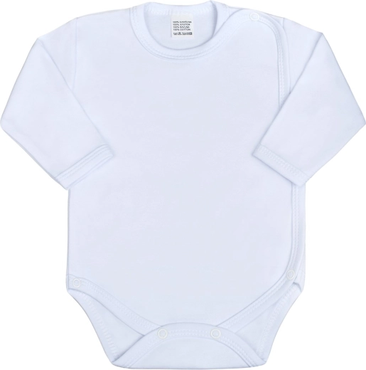 Dojčenské celorozopínacie body New Baby Classic biele