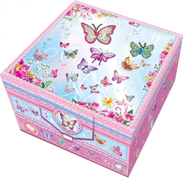 tajná dvojposchodová listová sada s ozdobným perom