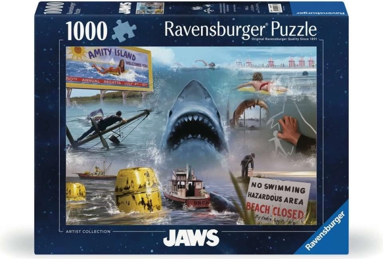 Ravensburger puzzle Artist Collection: Čeľuste 1000 dielikov