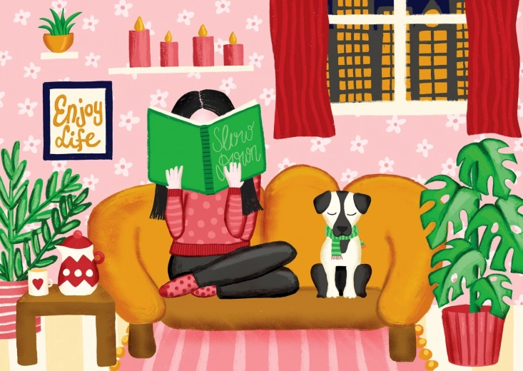 Upokojujúce puzzle 1000 dielikov