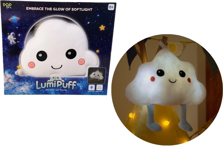 Svietiaci vankúšik LumiPuff – mráčik