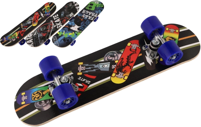 Detský skateboard 60 cm z javorového dreva, 3 farby