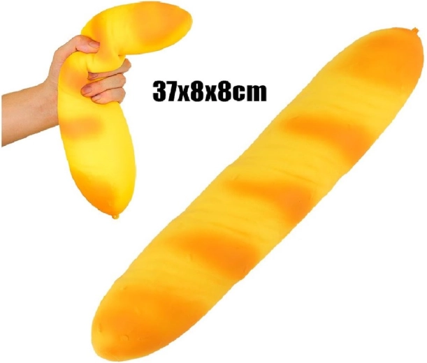 XXL antistresová mačkacia bageta 38 cm