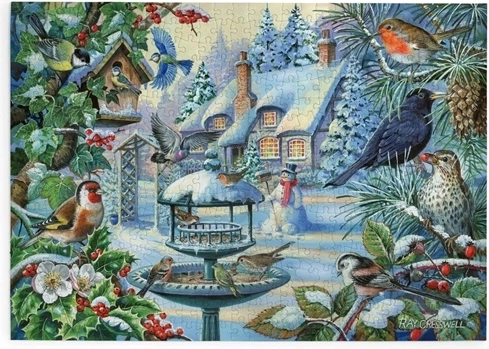 House of Puzzles Zimné vtáky – puzzle s 500 veľkými dielikmi