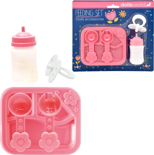 Dolls World set doplnkov pre bábiky – kŕmenie a starostlivosť