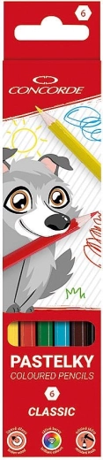 Pastelky CONCORDE Classic 6 farieb