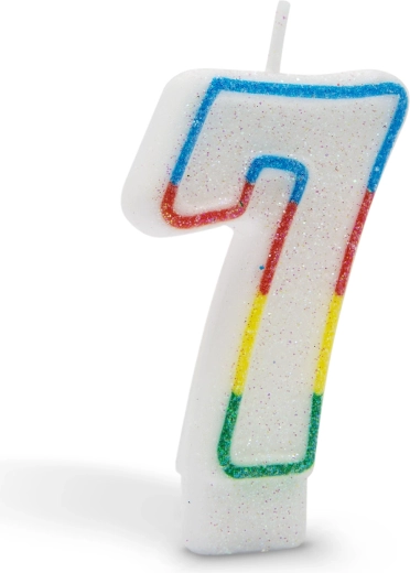 Tortová sviečka číslo 7